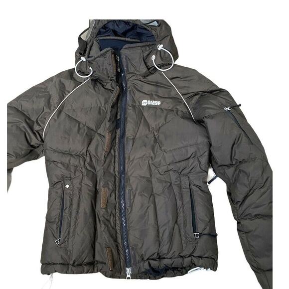 Orage Riders Edge Ski Snowboard Jacket olive Green Enhance Vision Hood Sz S - Picture 7 of 12